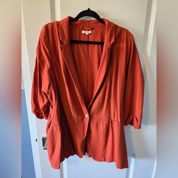 Maurice's Orange Blazer, size 2X - Picture 1 of 4